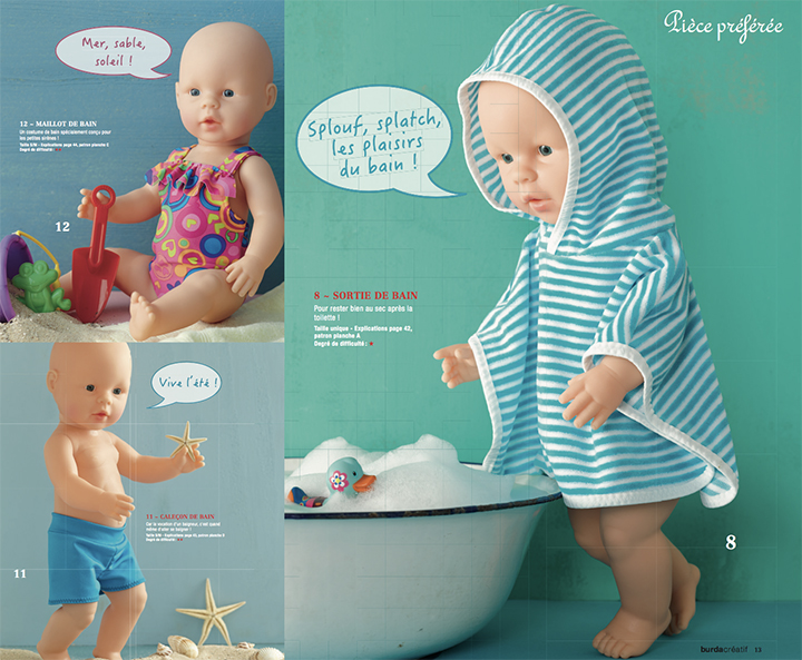 
Bébé prend son bain - Burda Style Créatif 2017
