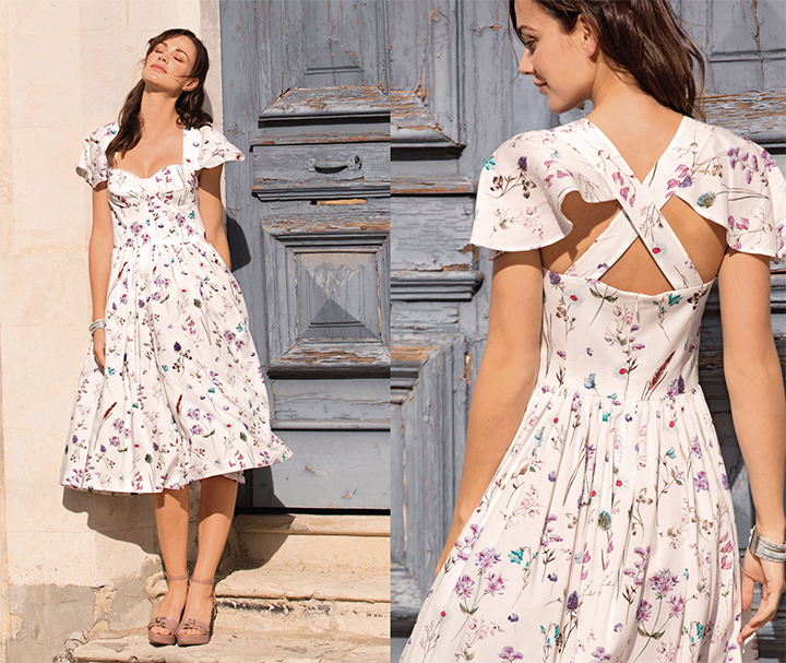 
Un modèle de robe estivale  - burda style mai
