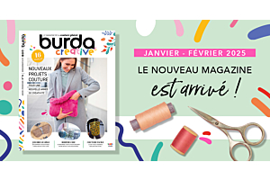 Nouvelle parution : Burda creative n°94 – Nouveaux projets couture pour une nouvelle année de créativité