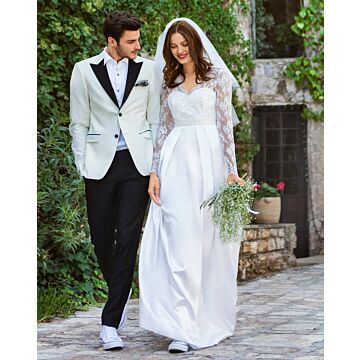 Robe de mariée en dentelle n°132 | Burda Style 04/24 best of Burda Style 03/17