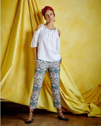 Pantalon 7/8e n°120 de Burda Style Mars 2017