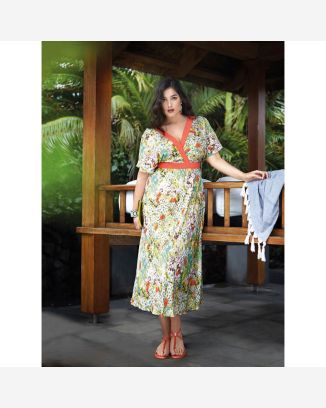 Robe empire n°132 de Burda Style Avril 2015