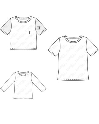 T-shirt en Coton 127 | Burda Style 02/24 best of Burda Easy 03/21