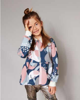 Gilet/veste en tissu pour sweatshirt n° 5 | Burda Easy Kids n°2/2022