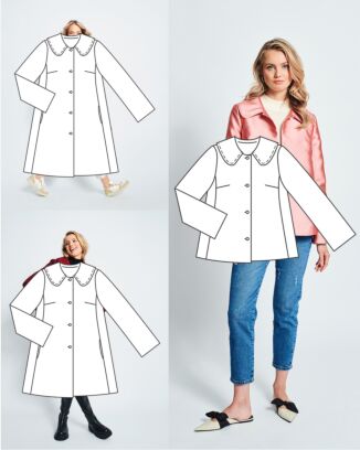 Manteau en satin n° 5 | Burda Easy n°5 Septembre/Octobre 2022