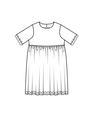 Robe enfant en coton mélangé n°128 | Burda Style 05/23