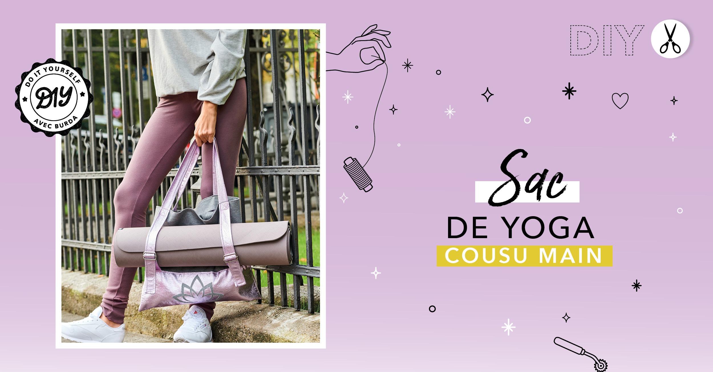 DIY : Coudre un sac de yoga