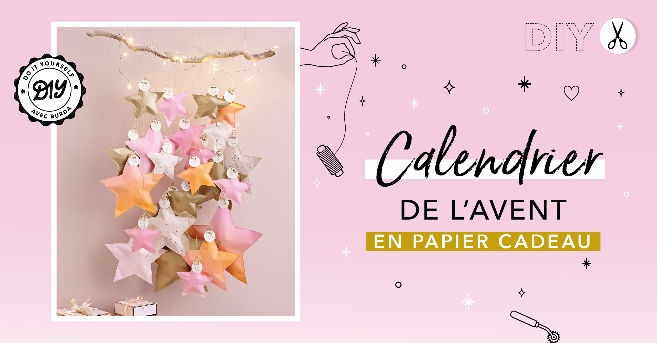 DIY : Coudre un calendrier de l'Avent festif