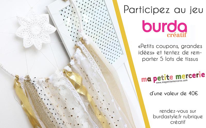 [JEU CONCOURS] Burda Créatif n°51 - "Petits coupons, grandes idées"