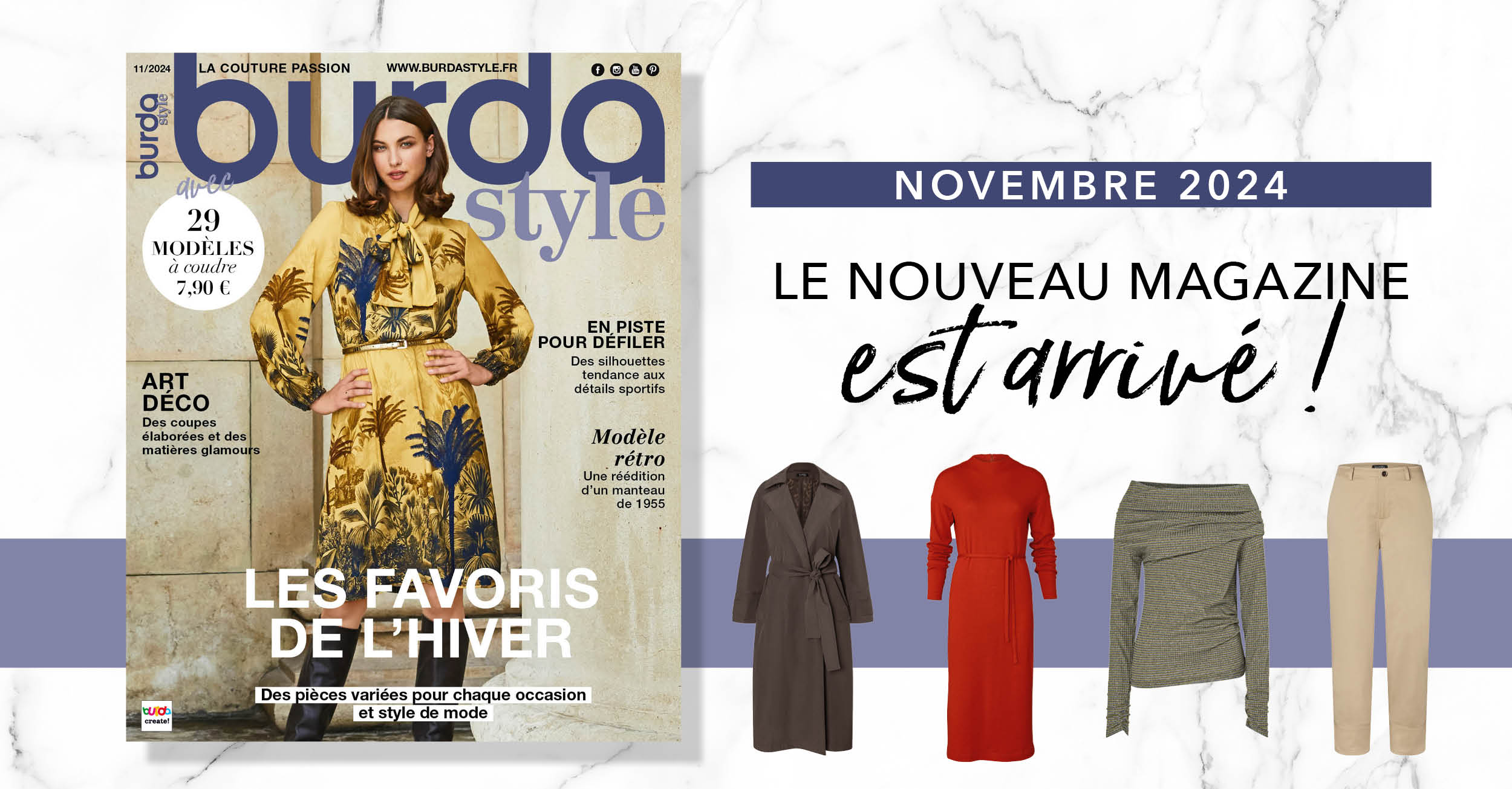 Novembre 2024 : le nouveau numéro de burda style !