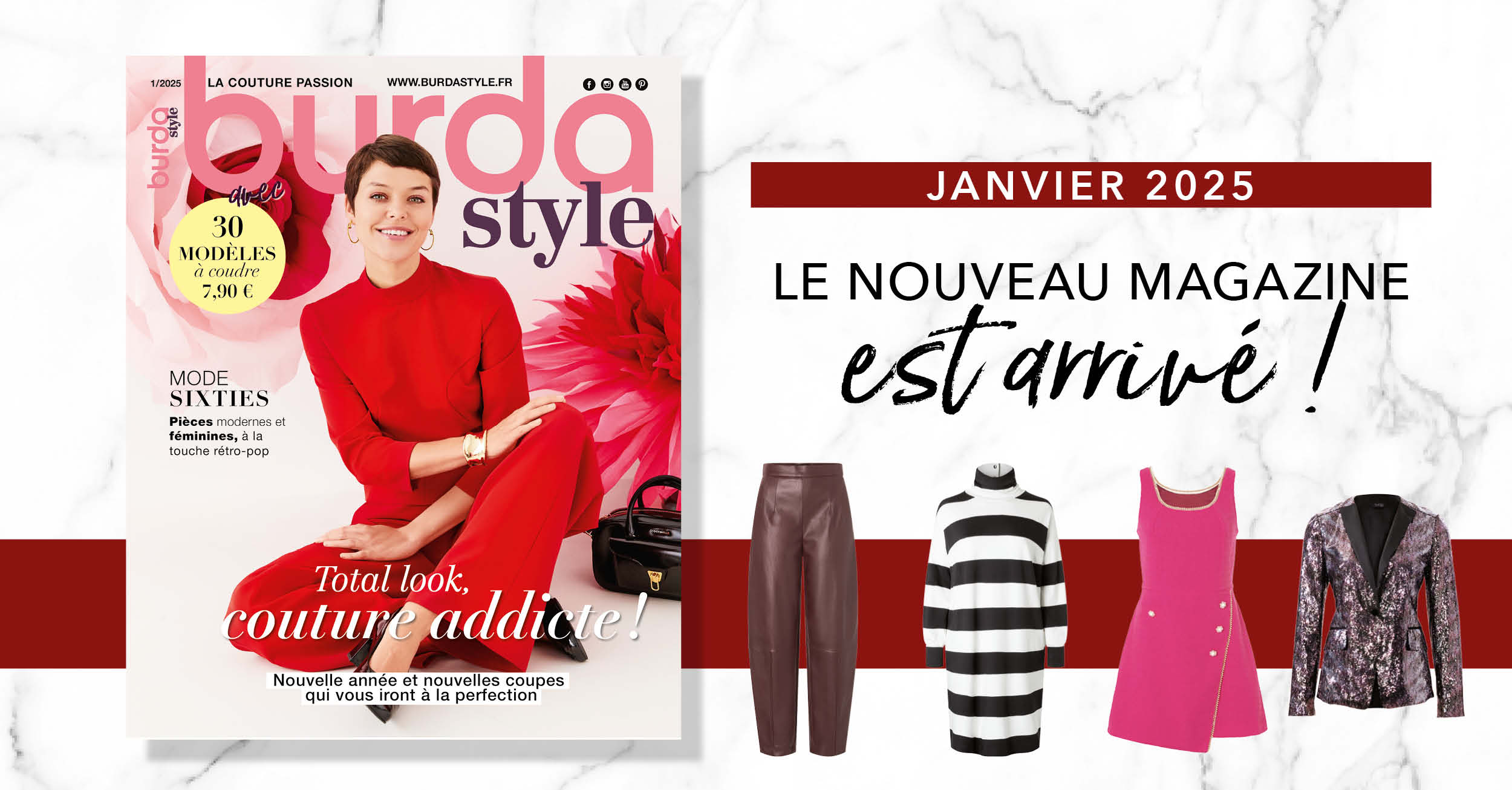 Janvier 2025 : le nouveau numéro de burda style !