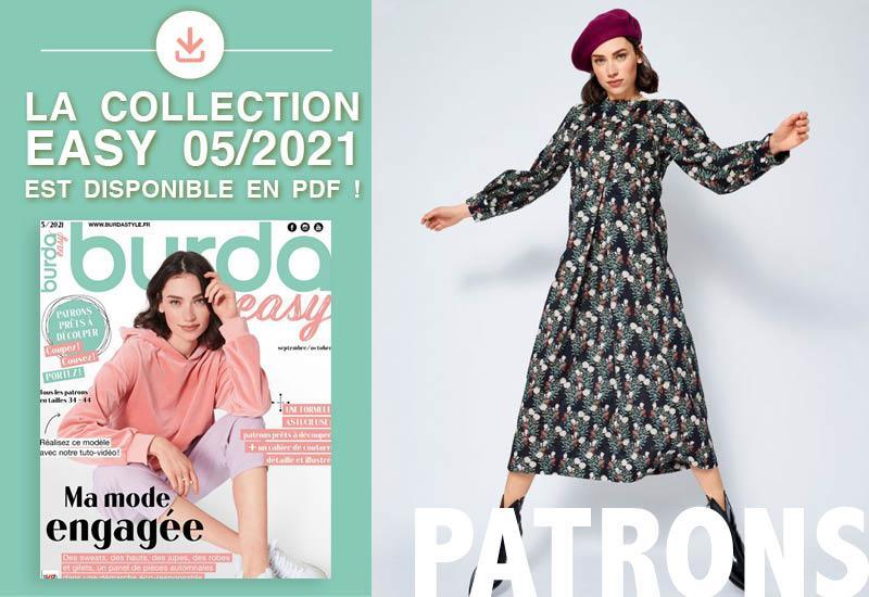 La collection de patrons PDF de burda easy n° 05/2021 est en ligne !