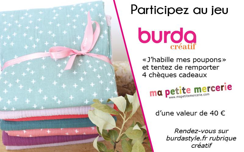 [JEU CONCOURS] Burda Créatif n°53 - "J'habille mes poupons"